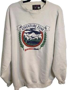 Vintage Soffe Adventure Zone Energy One Sweatshirt USA Made 80/20 Distressed